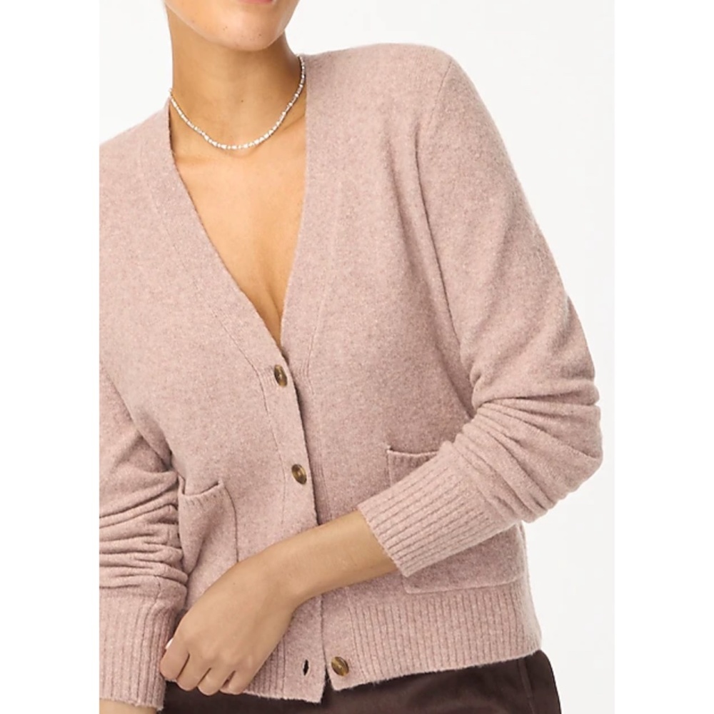 NWT New J.Crew V-neck Cardigan Sweater in Extra-soft Yarn